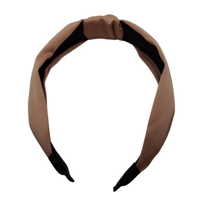 Rosy Brown Top Knot Headband - Kofi Kreations