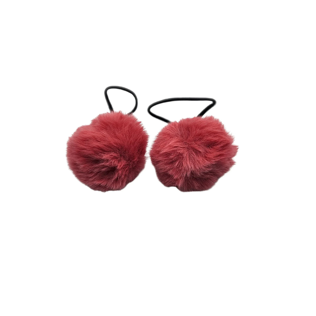 Small Pom Pom Hair Ties - Kofi Kreations