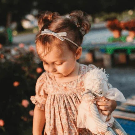 Small Velvet Bow Headband - Kofi Kreations