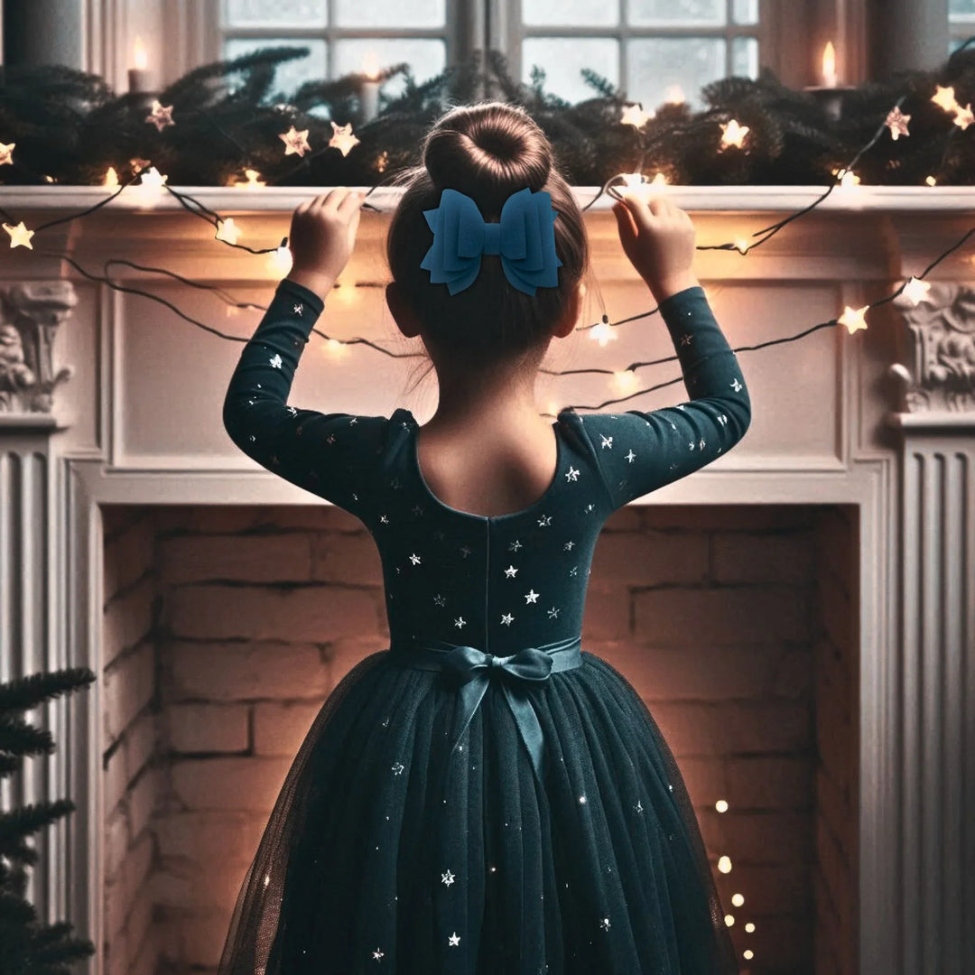 Royal Blue | Suede Hair Bow