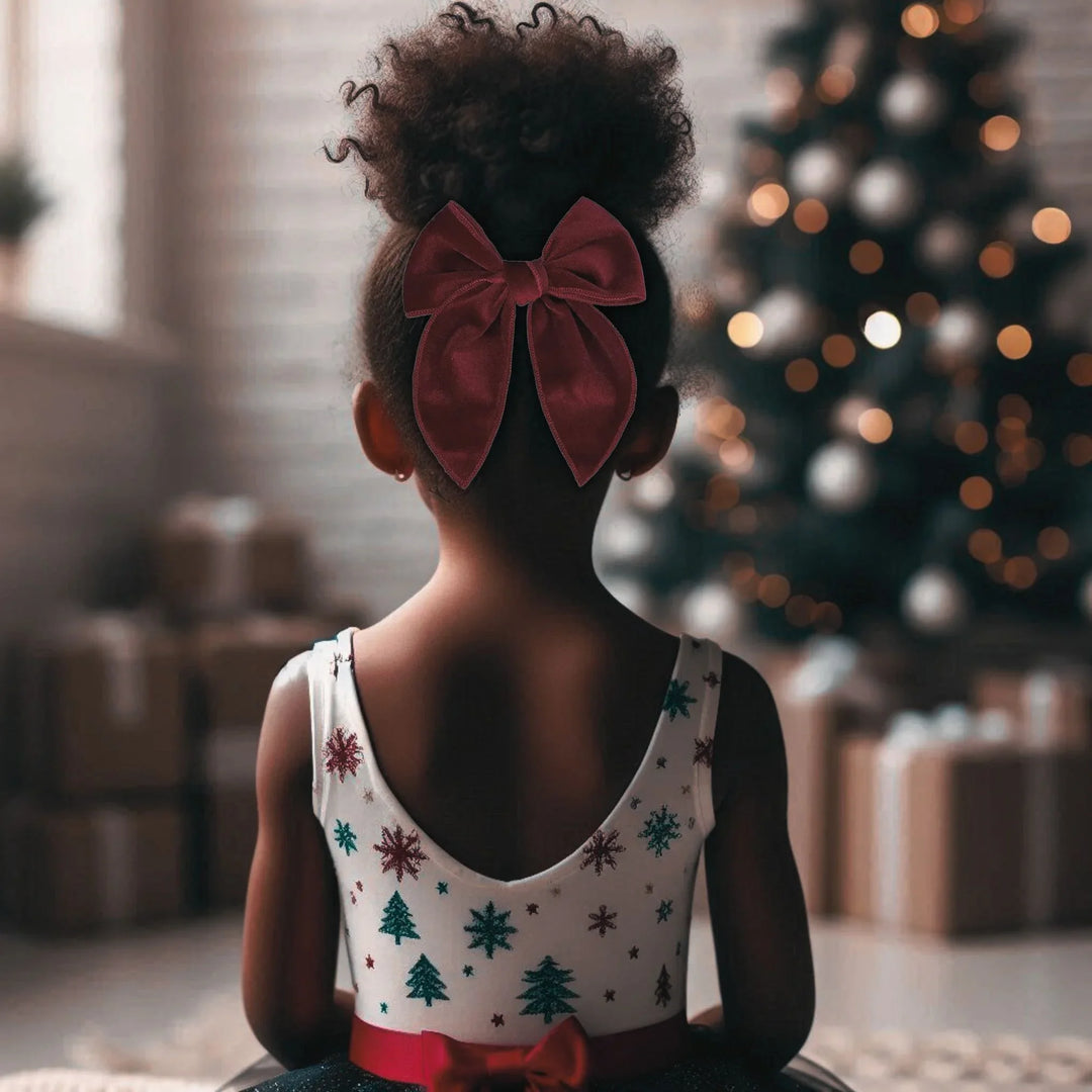 Serged Fable | Velvet Hair Bows