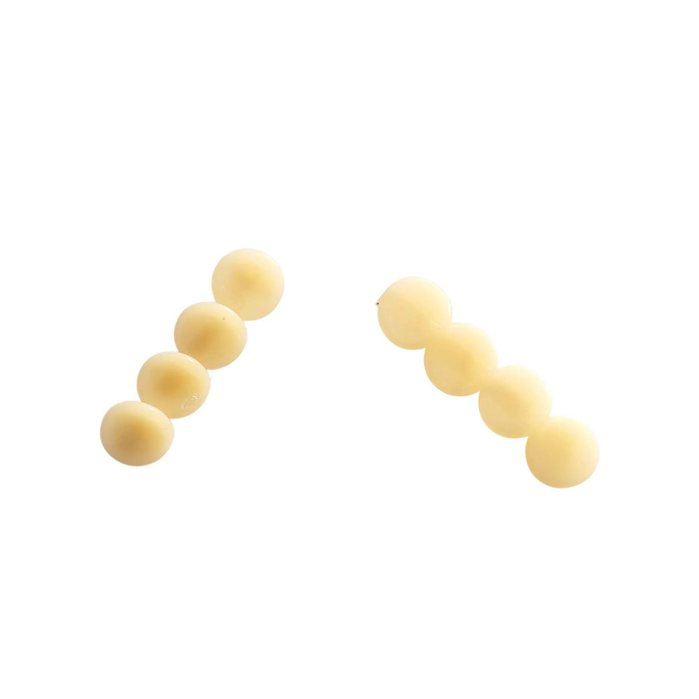 Taupe Oval Hair Clips - Kofi Kreations