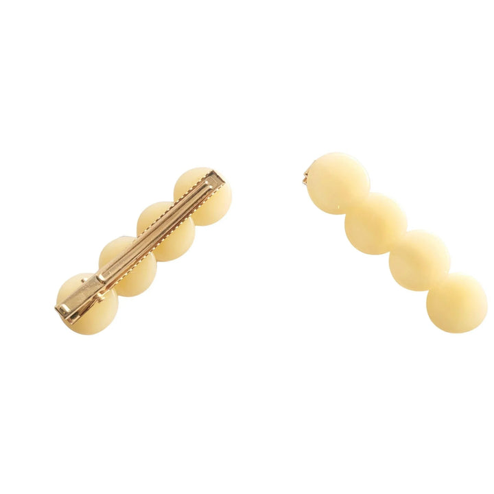 Taupe Oval Hair Clips - Kofi Kreations