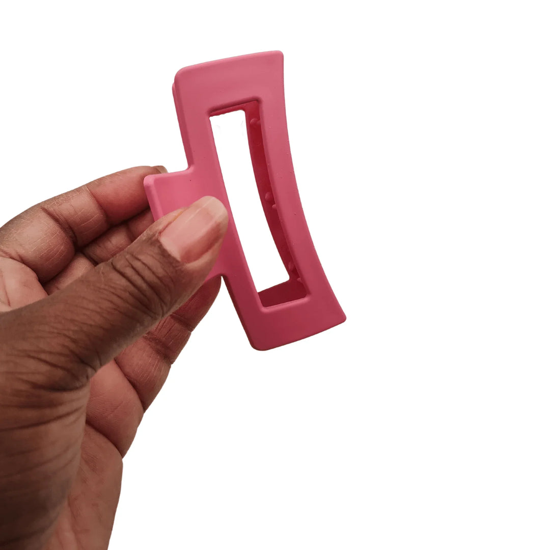 Violet Red Box Hair Claw Clip - Kofi Kreations
