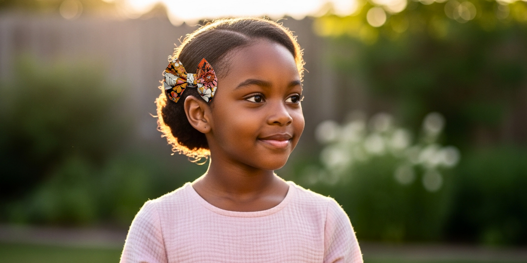 Fabric Hair Bow Clips