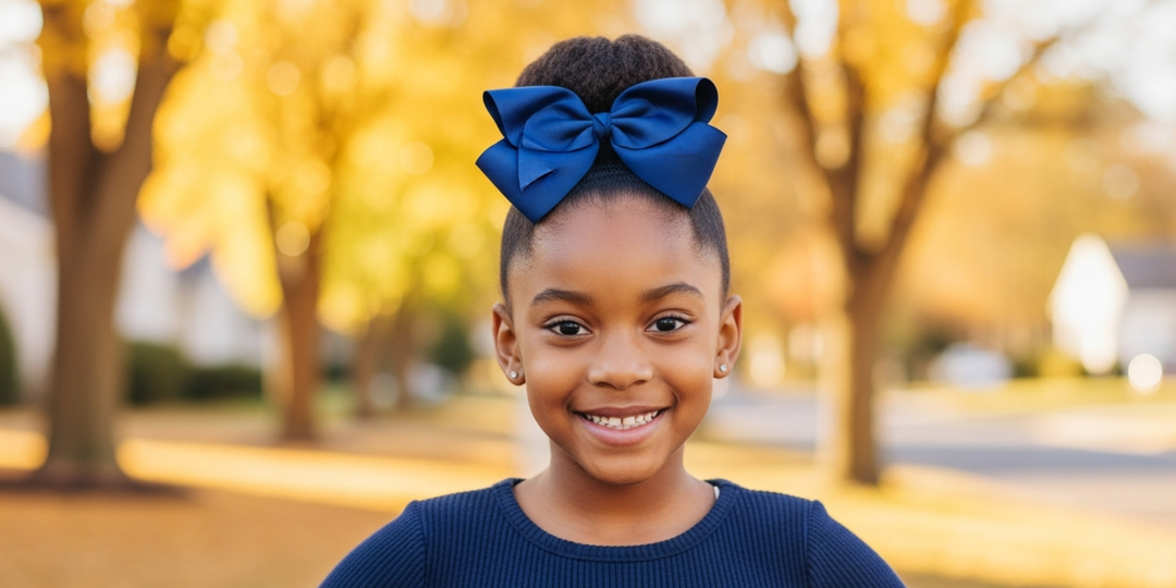 Ribbon and Lace Hair Bows - Kofi Kreations