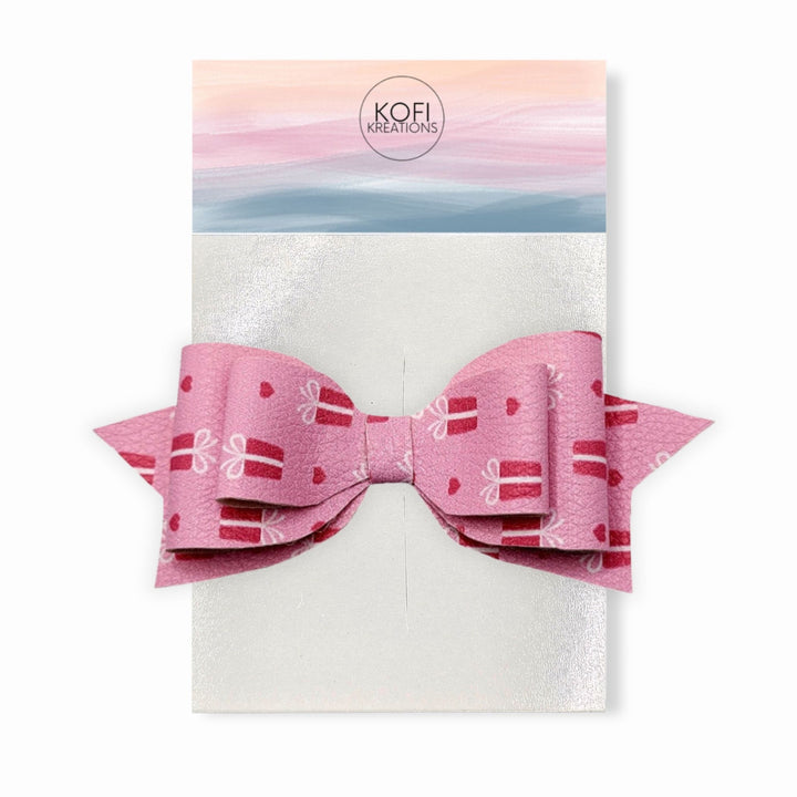 Pepperdine - Pink Gift Valentines Hair Bow