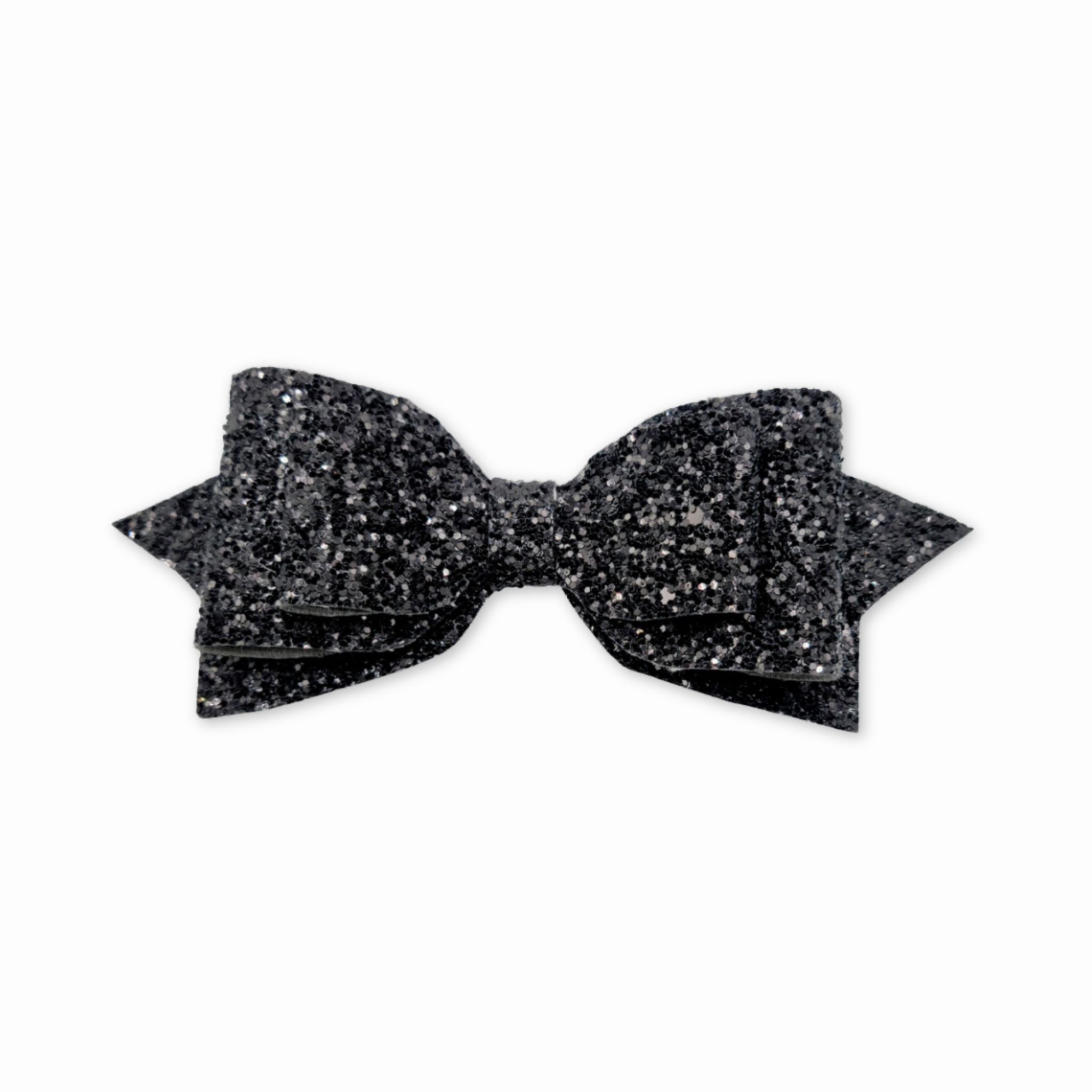 Black | Pepperdine Glitter Hair Bow