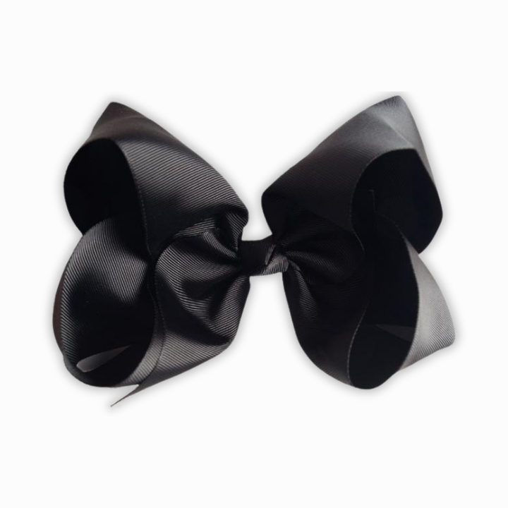 Black | Grosgrain Ribbon Hair Bow
