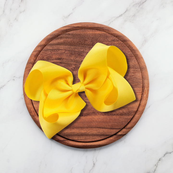 Yellow | Grosgrain Ribbon Hair Bow