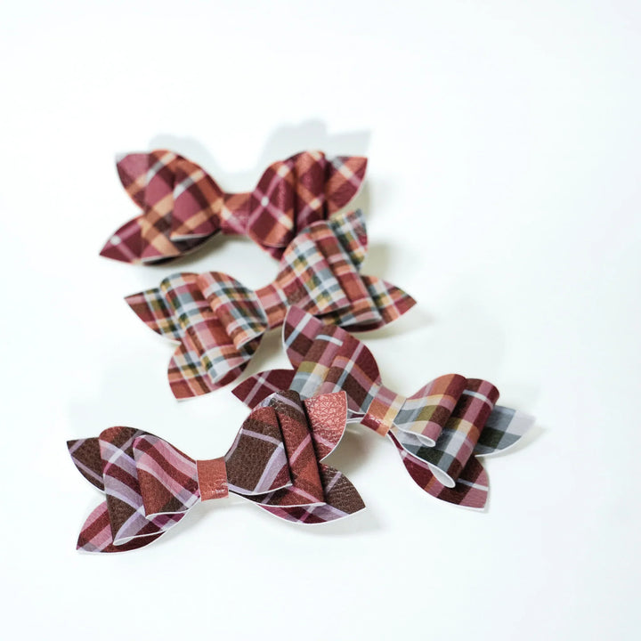 Luna | Fireside Faux Leather Bows