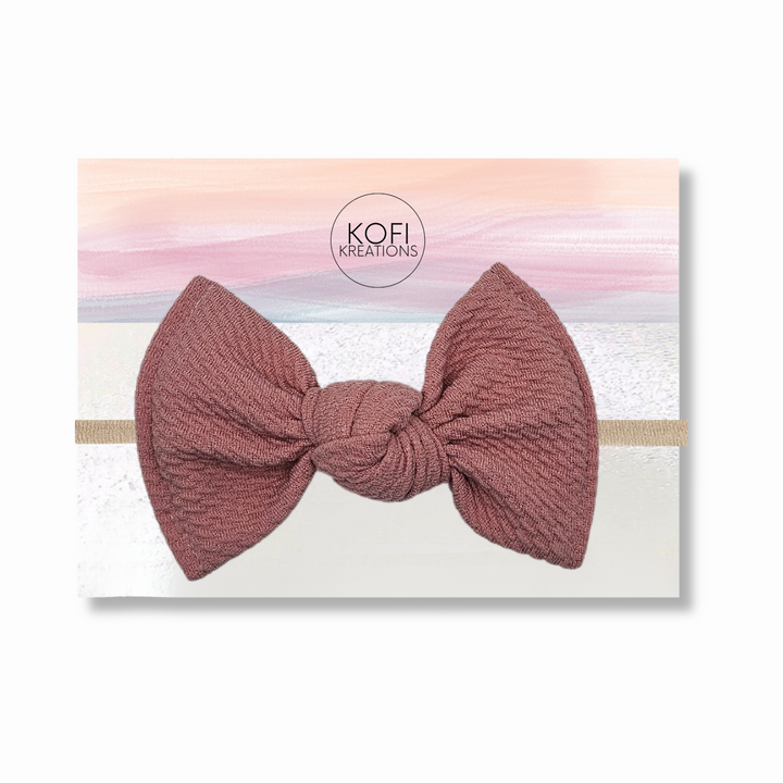 Rose Knot Hair Bows