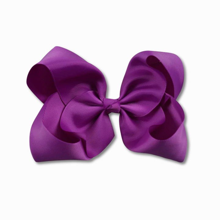 Purple | Grosgrain Ribbon Hair Bow