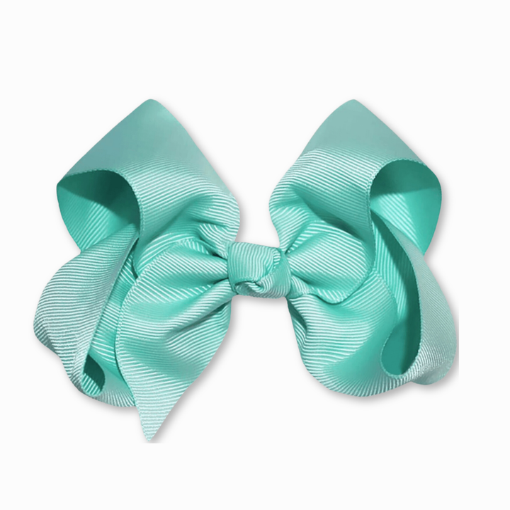Aqua | Grosgrain Ribbon Hair Bow