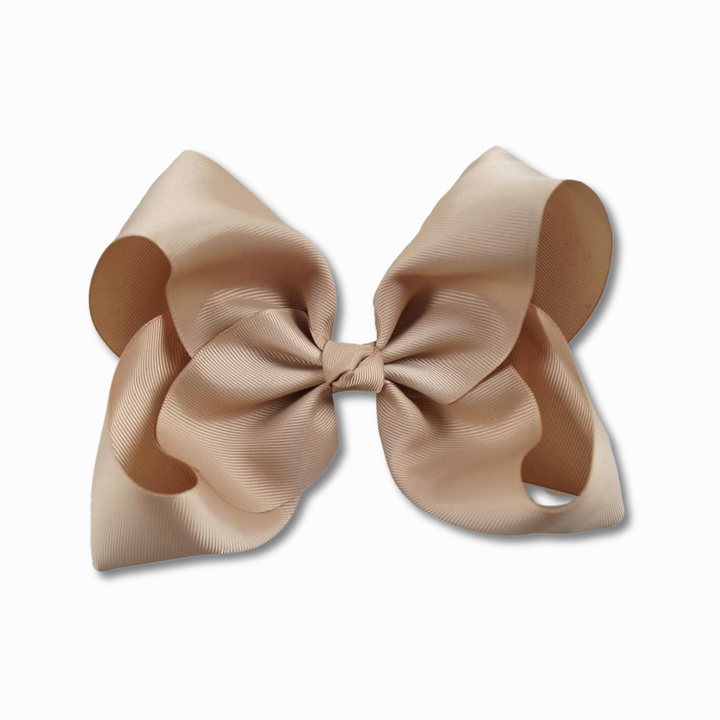 Champagne | Grosgrain Ribbon Hair Bow