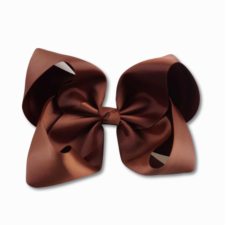 Brown | Grosgrain Ribbon Hair Bow