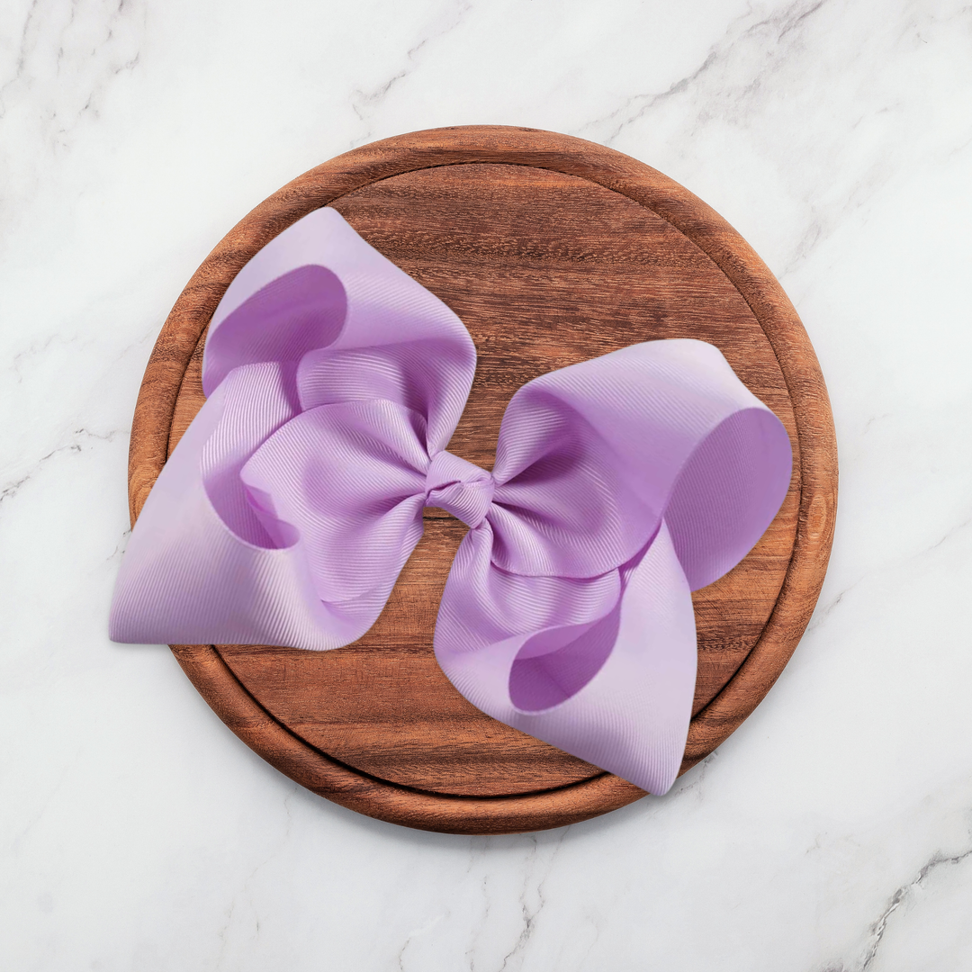 Lavender Grosgrain Ribbon Hair Bow