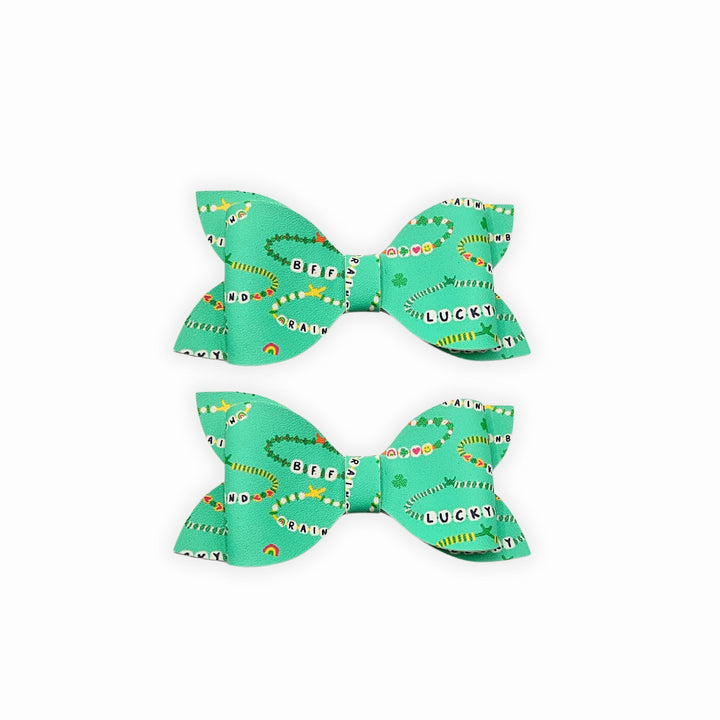 BFF Faux Leather Hair Bows