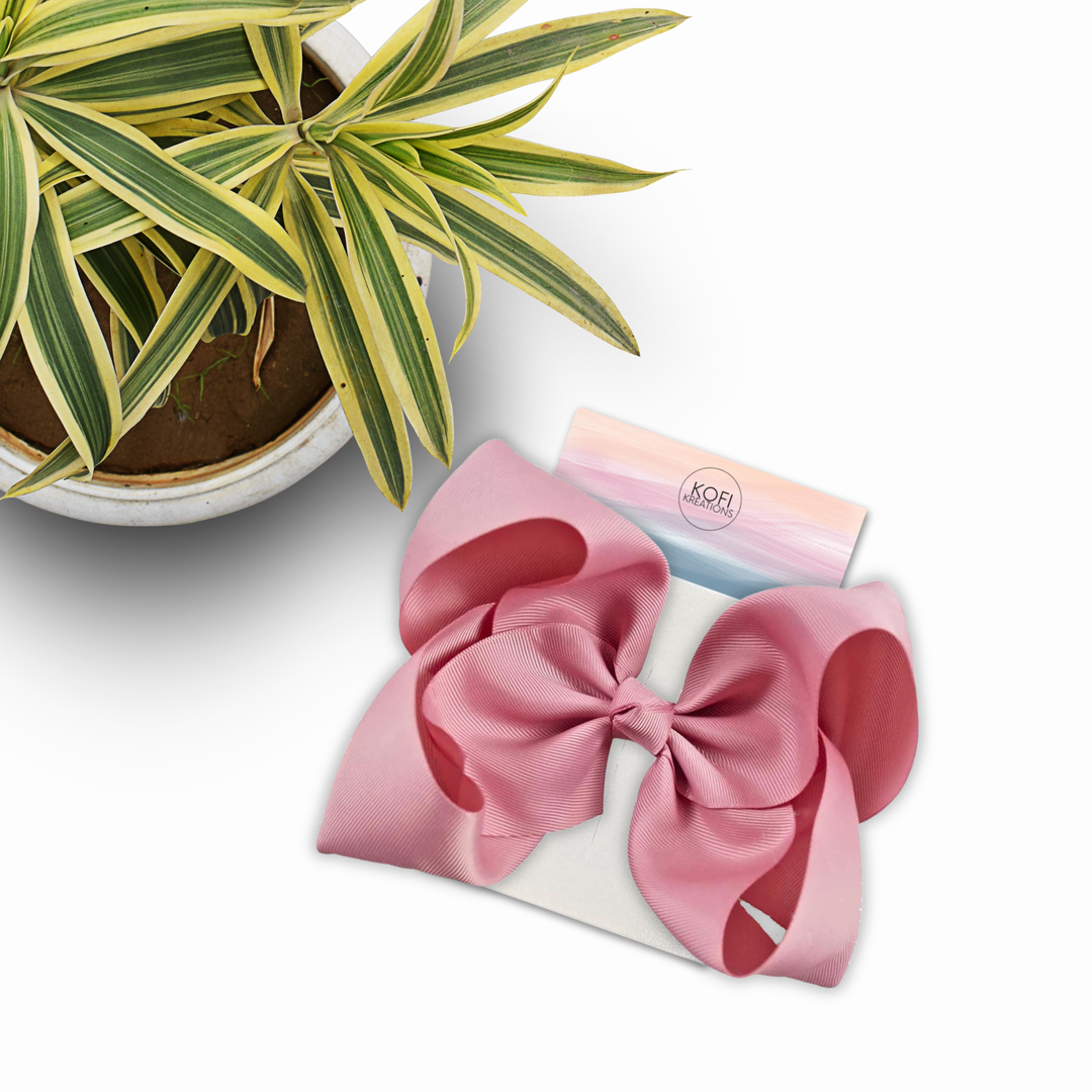 Rose | Grosgrain Ribbon Hair Bow