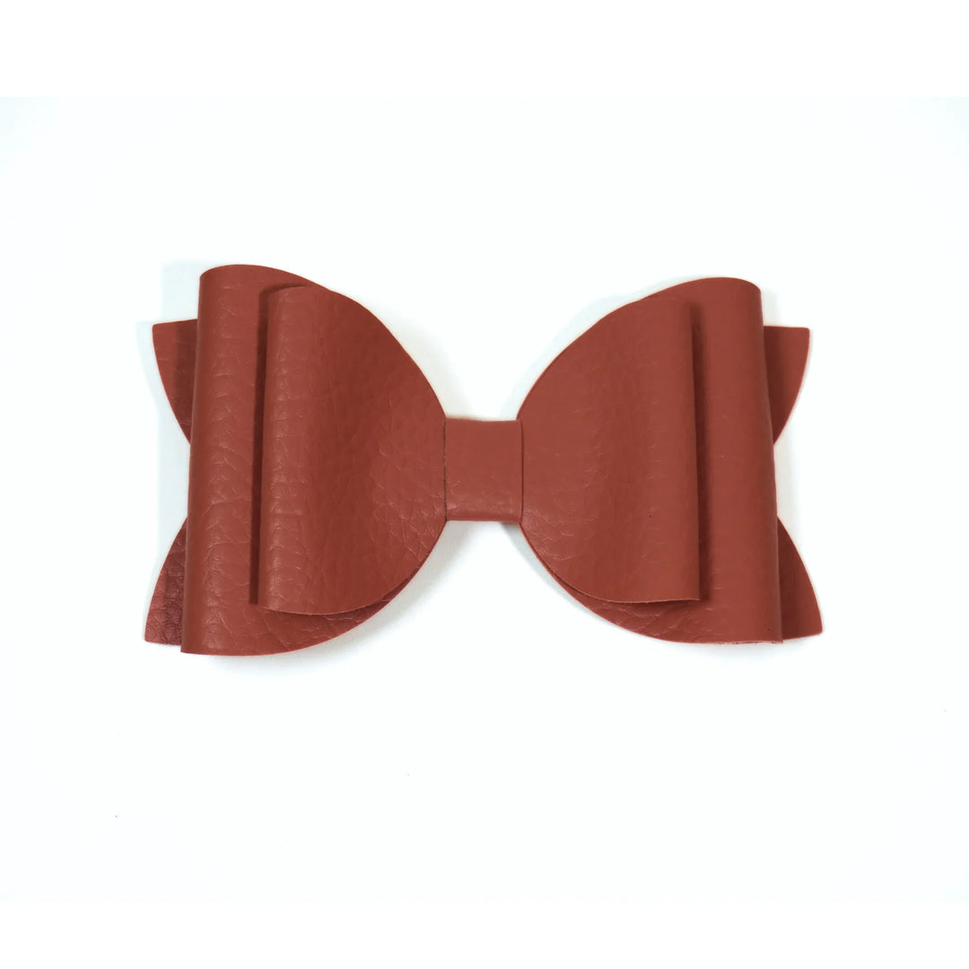 Josie | Cozy Days Faux Leather Bows