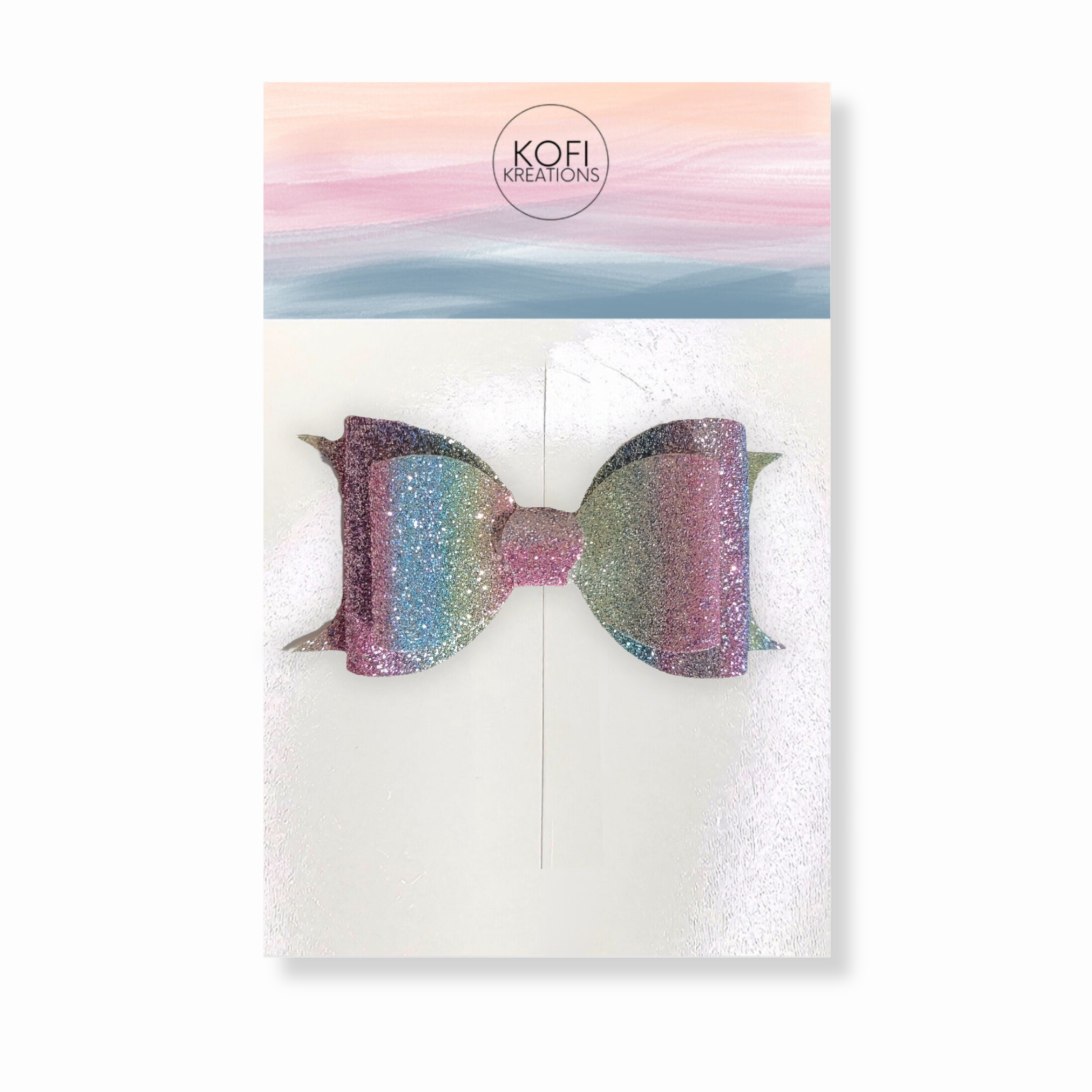 Star Light Glitter Hair Bow