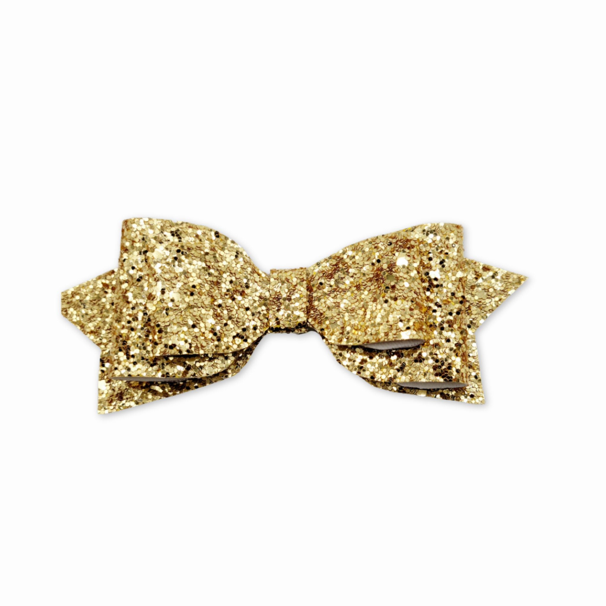 Gold | Pepperdine Glitter Hair Bow