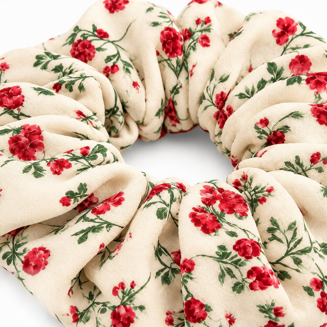 Rose | Chiffon Scrunchie