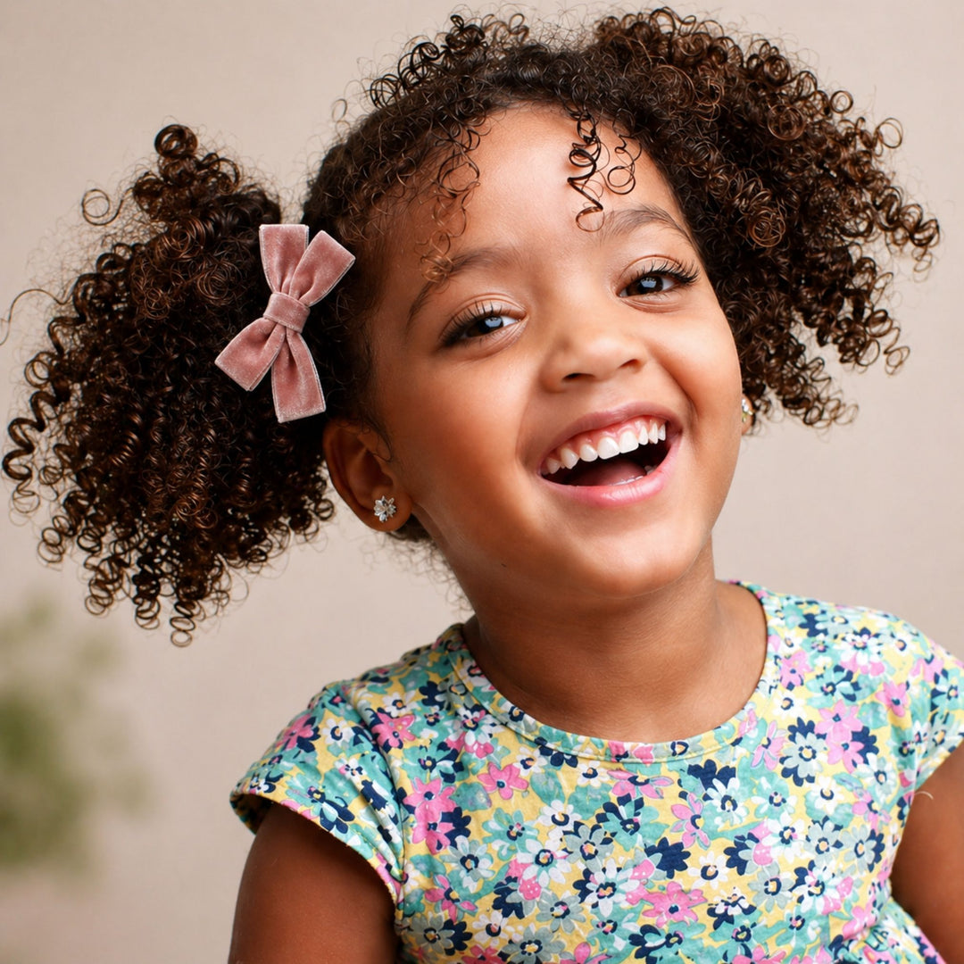 Small Velvet | Pigtail Hair Bows