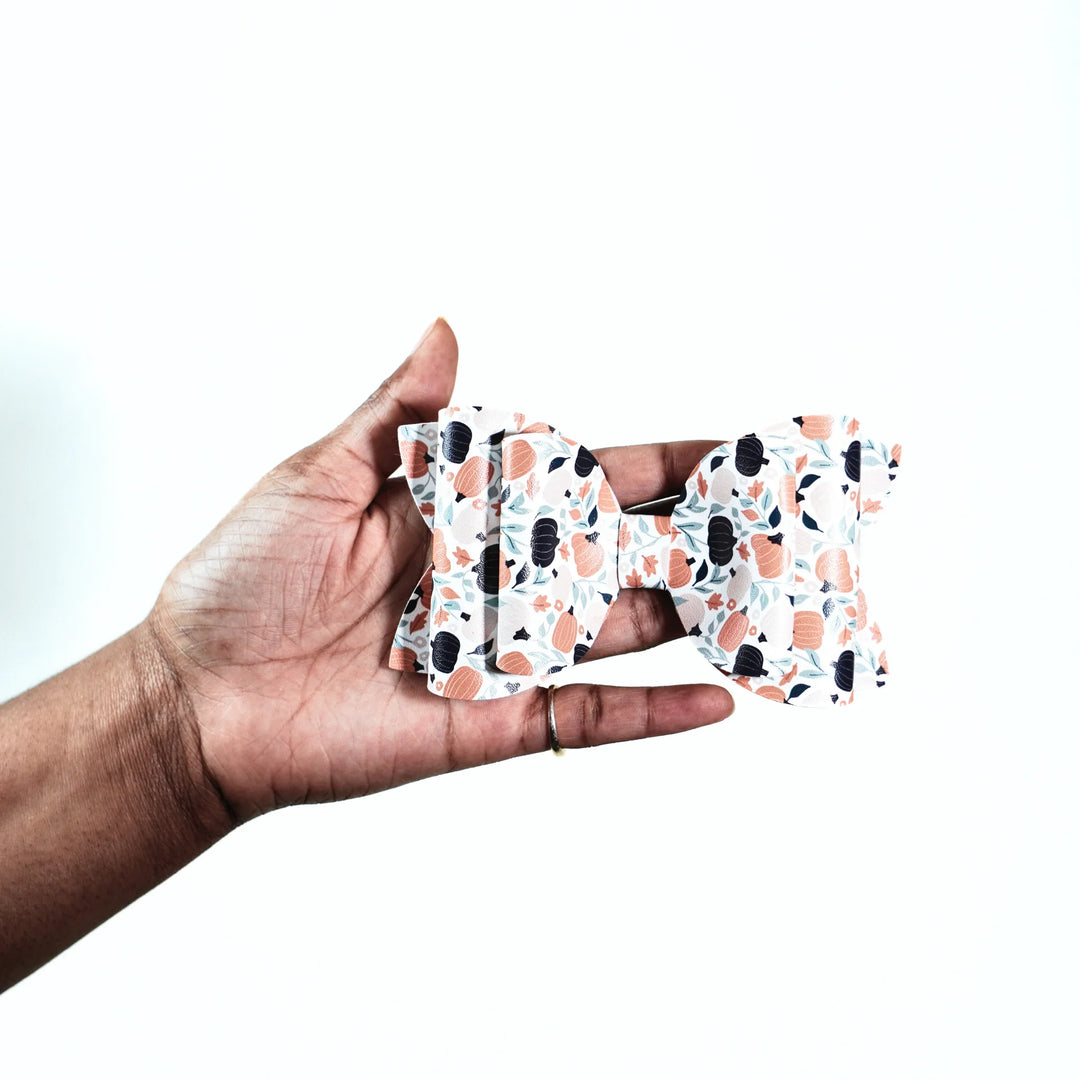 Josie | Cozy Days Faux Leather Bows