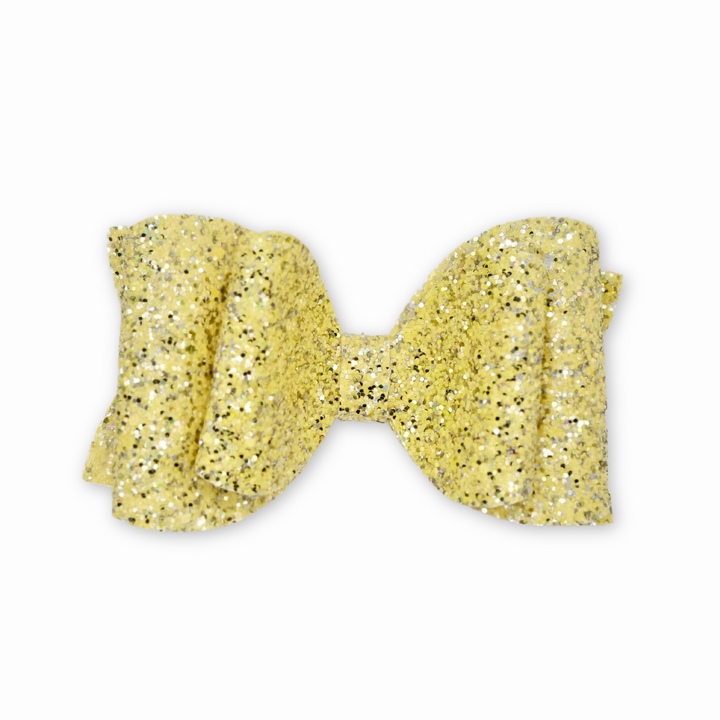 Yellow | Josie Glitter Hair Bow