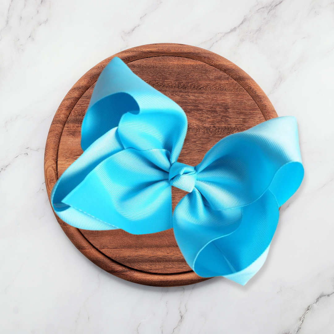 Light Blue | Grosgrain Ribbon Hair Bow