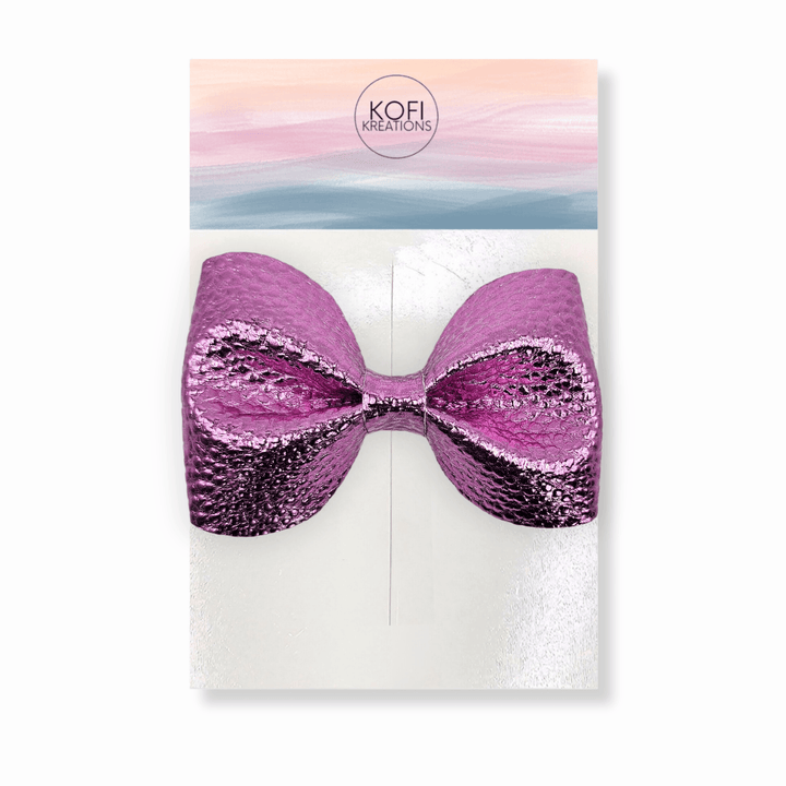 Royal Lavender Pinch Hair Bow