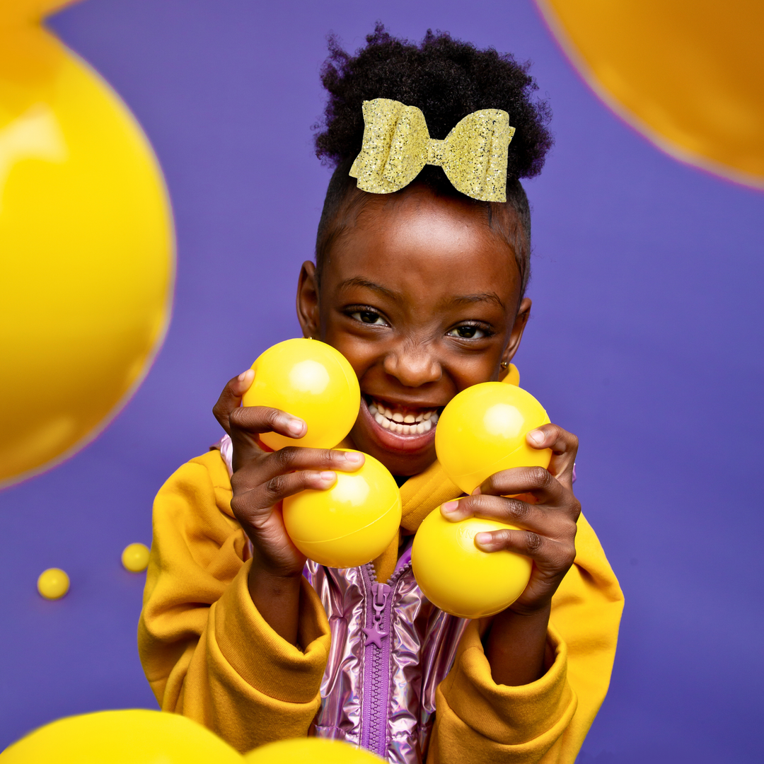 Yellow | Josie Glitter Hair Bow