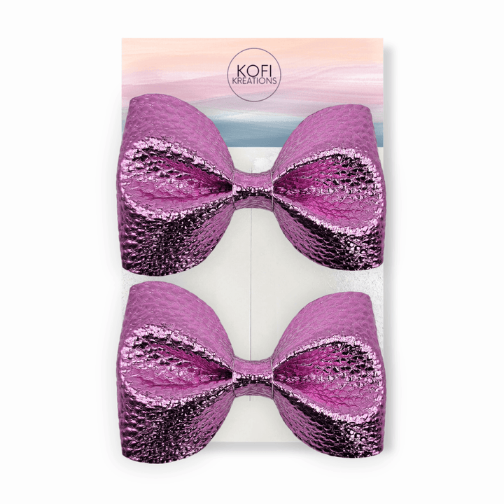 Royal Lavender Pinch Hair Bow