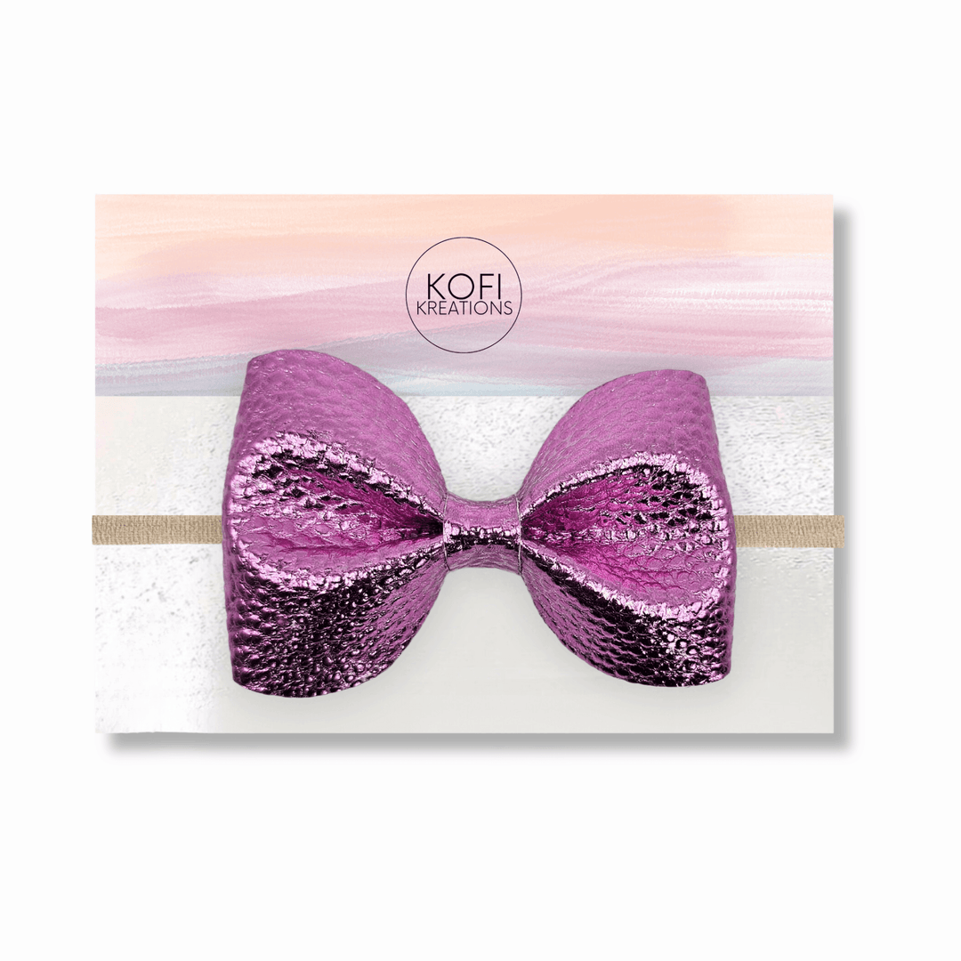 Royal Lavender Pinch Hair Bow