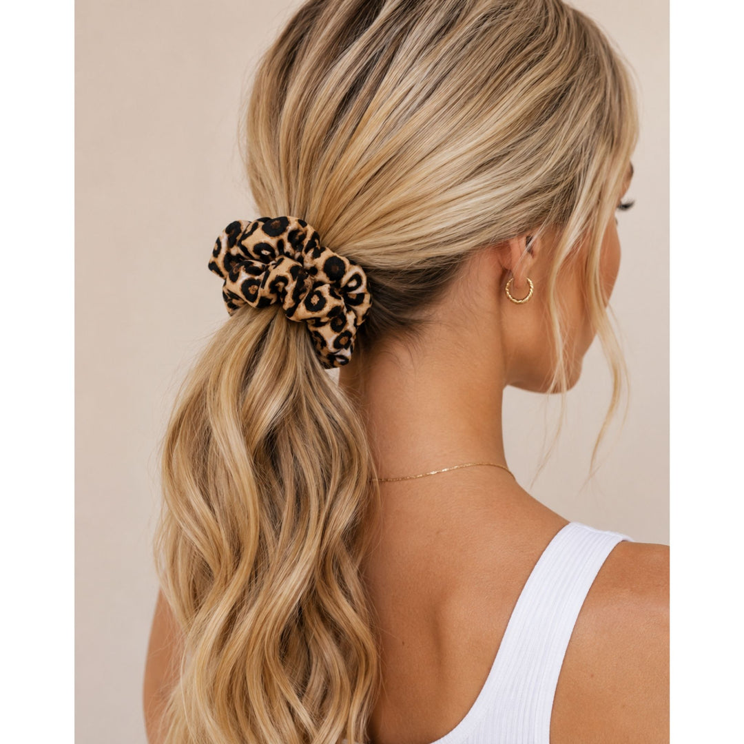 Cheetah | Chiffon Scrunchie