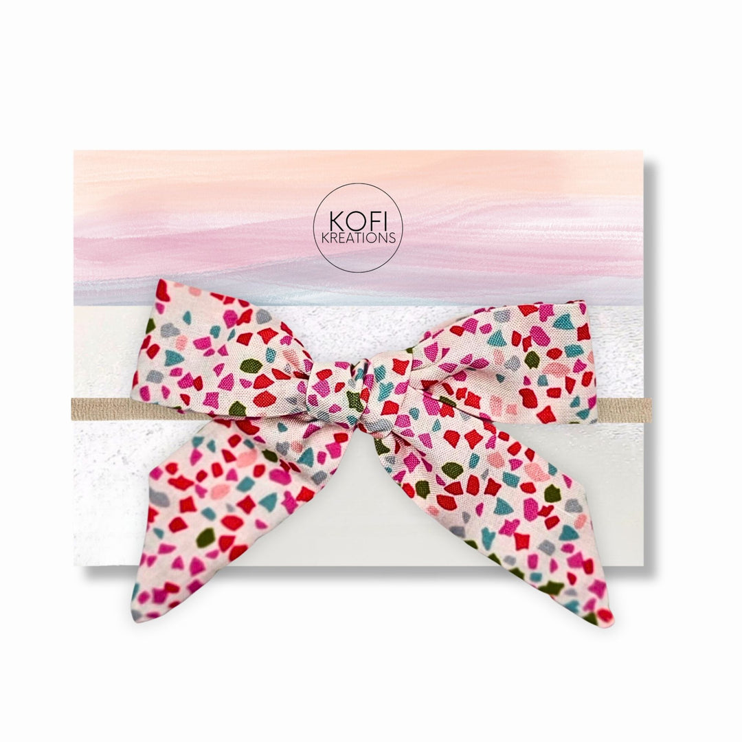 Audrey | Confetti Hand-tied Bow