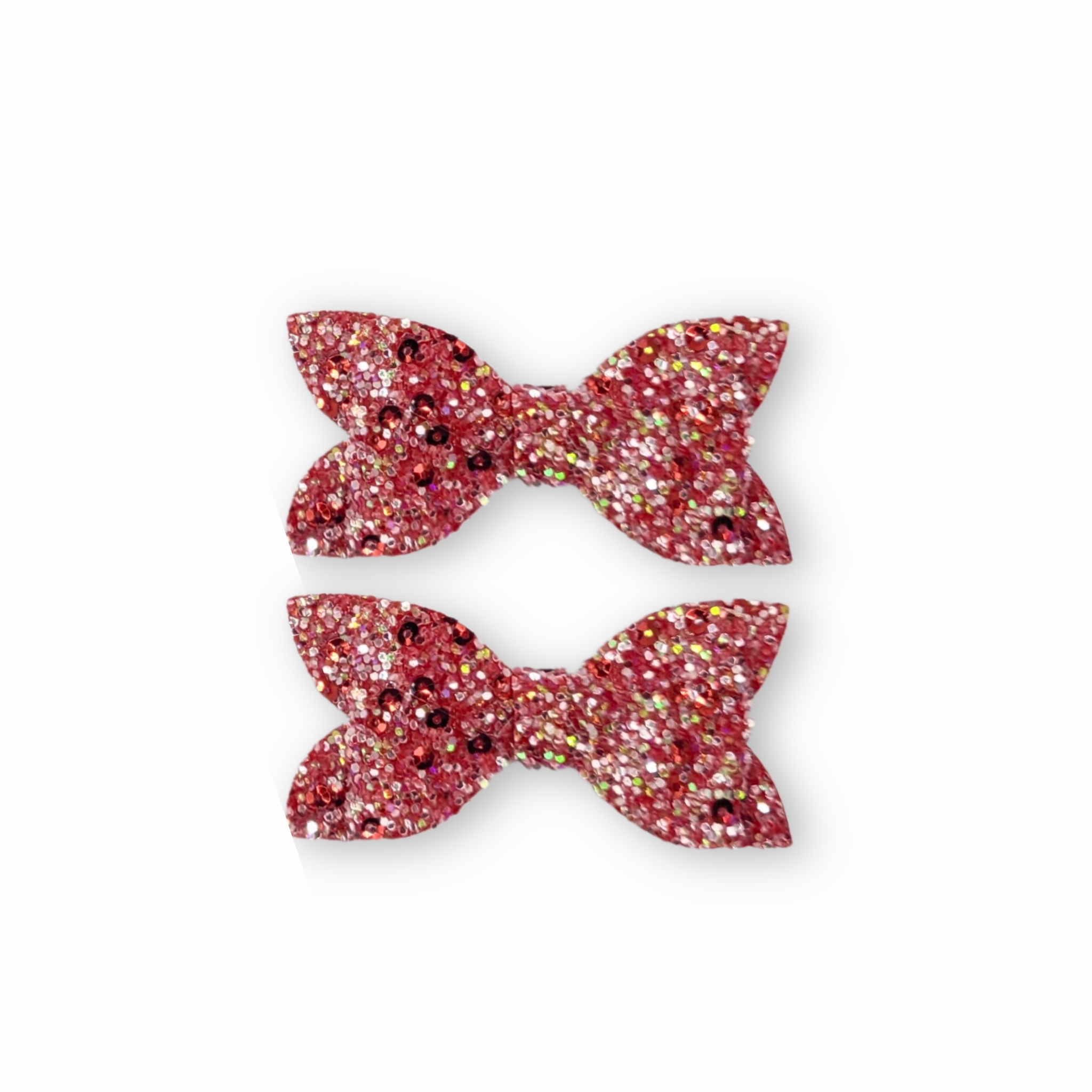 Luna | Red Glitter Hair Bow