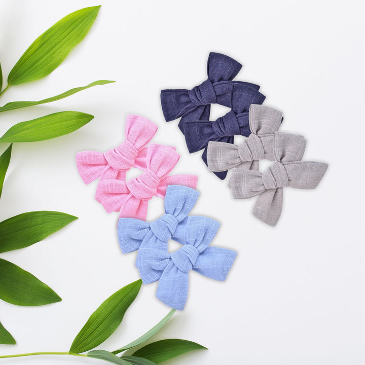 Light Blue | Pigtail Hair Bows