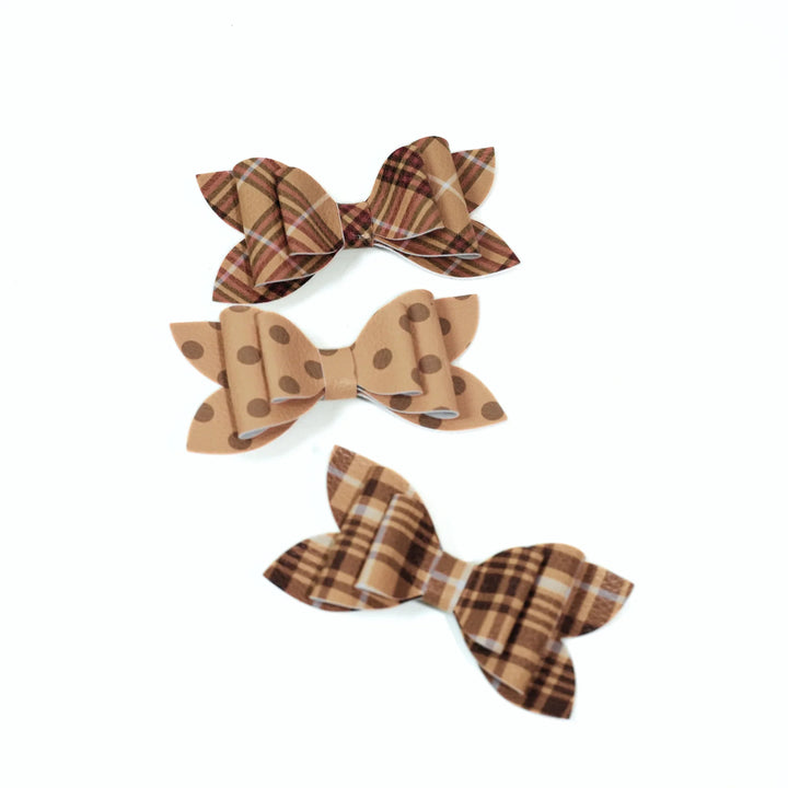 Luna | Golden Days Faux Leather Bows