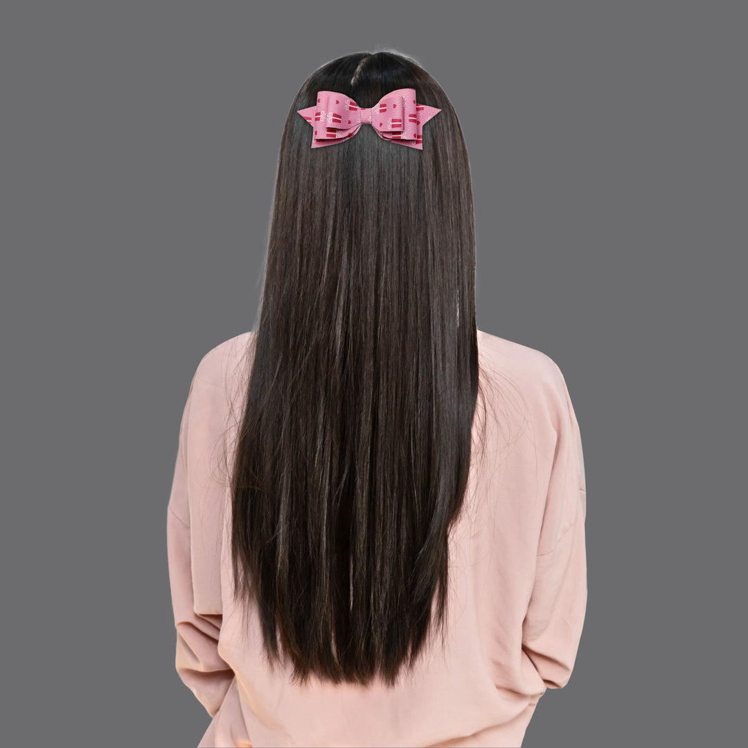 Pink Gift Valentines Hair Bow