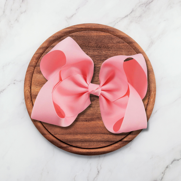 Pink | Grosgrain Ribbon Hair Bow
