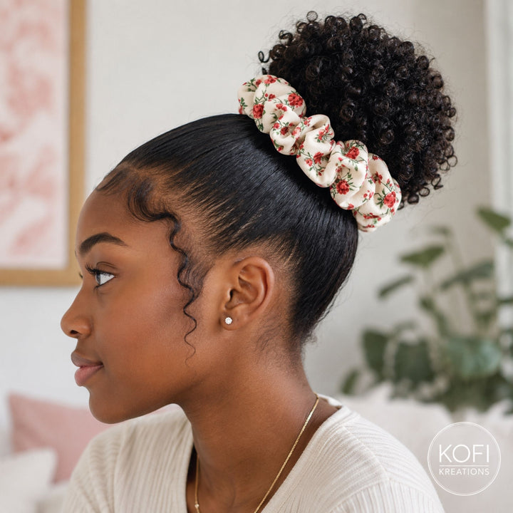 Rose | Chiffon Scrunchie