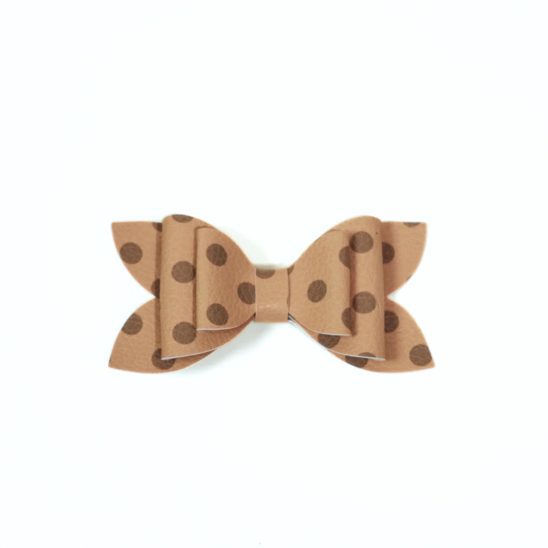 Luna | Golden Days Faux Leather Bows