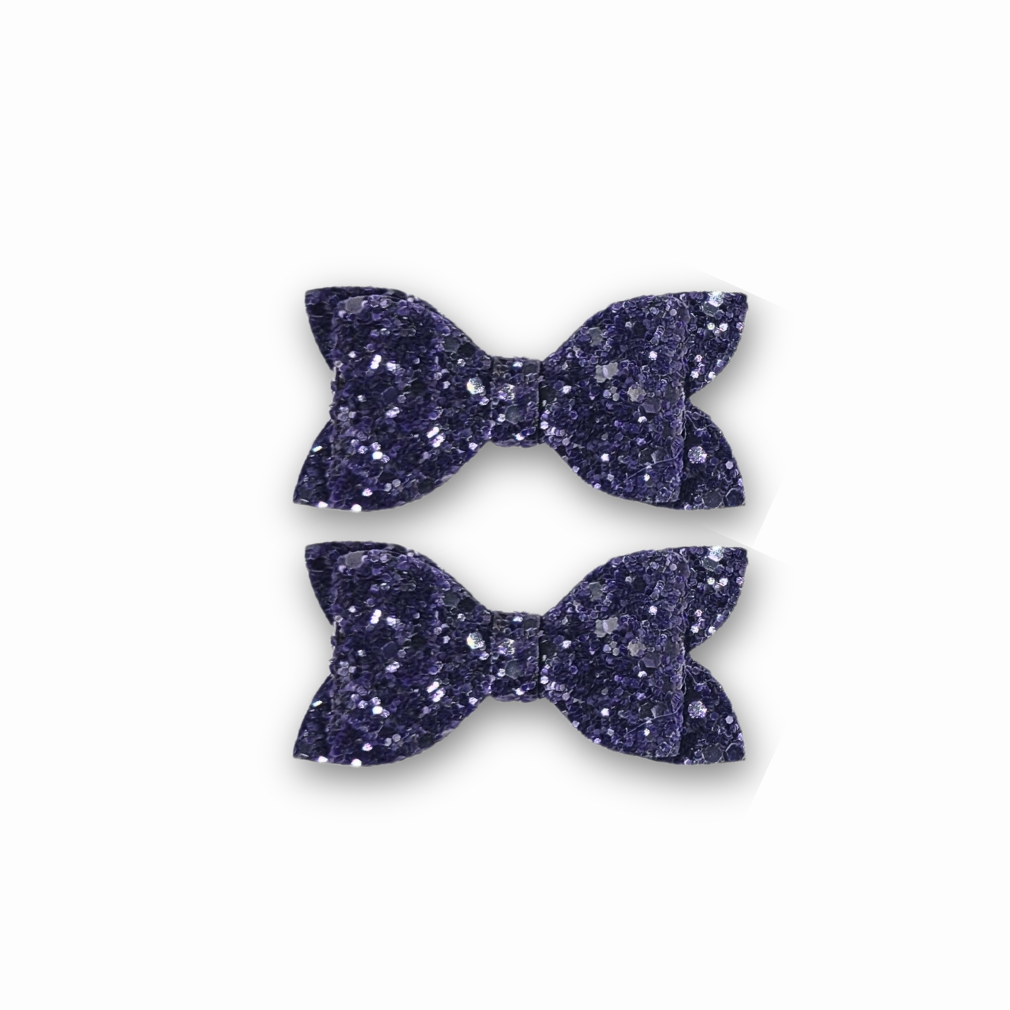 Luna | Purple Glitter Hair Bow