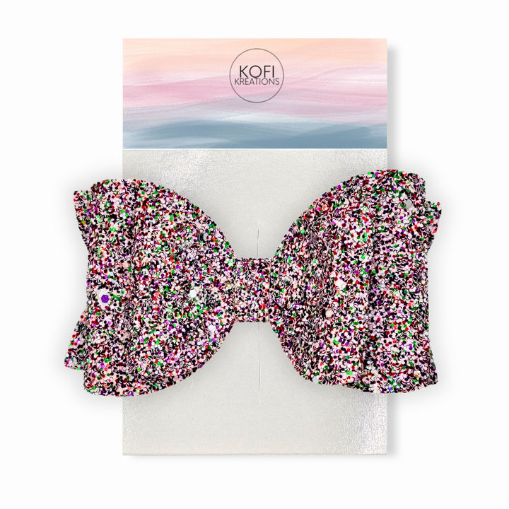 Peppermint Josie | Glitter Hair Bow