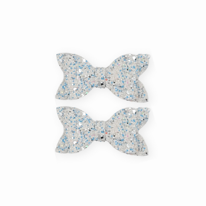 Luna | Frost Glitter Hair Bow