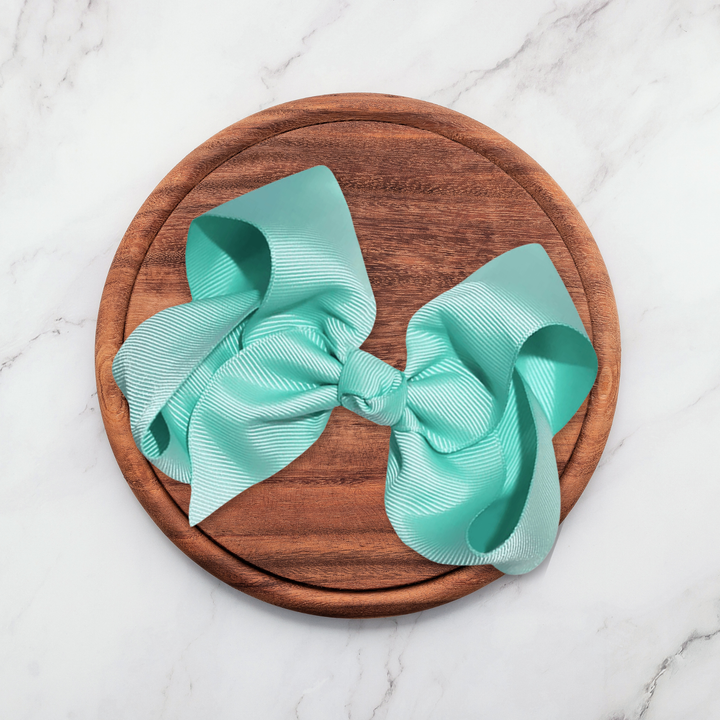 Aqua | Grosgrain Ribbon Hair Bow