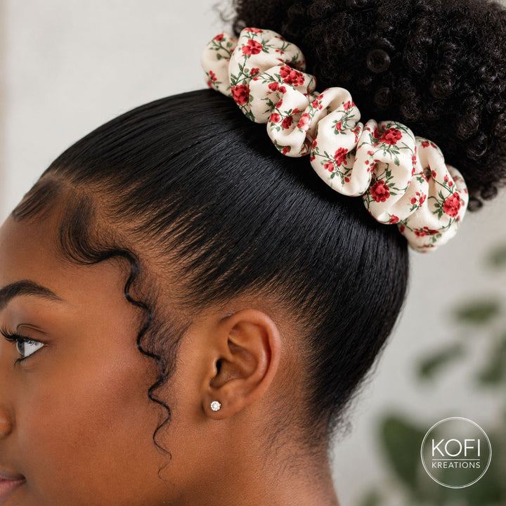 Rose | Chiffon Scrunchie