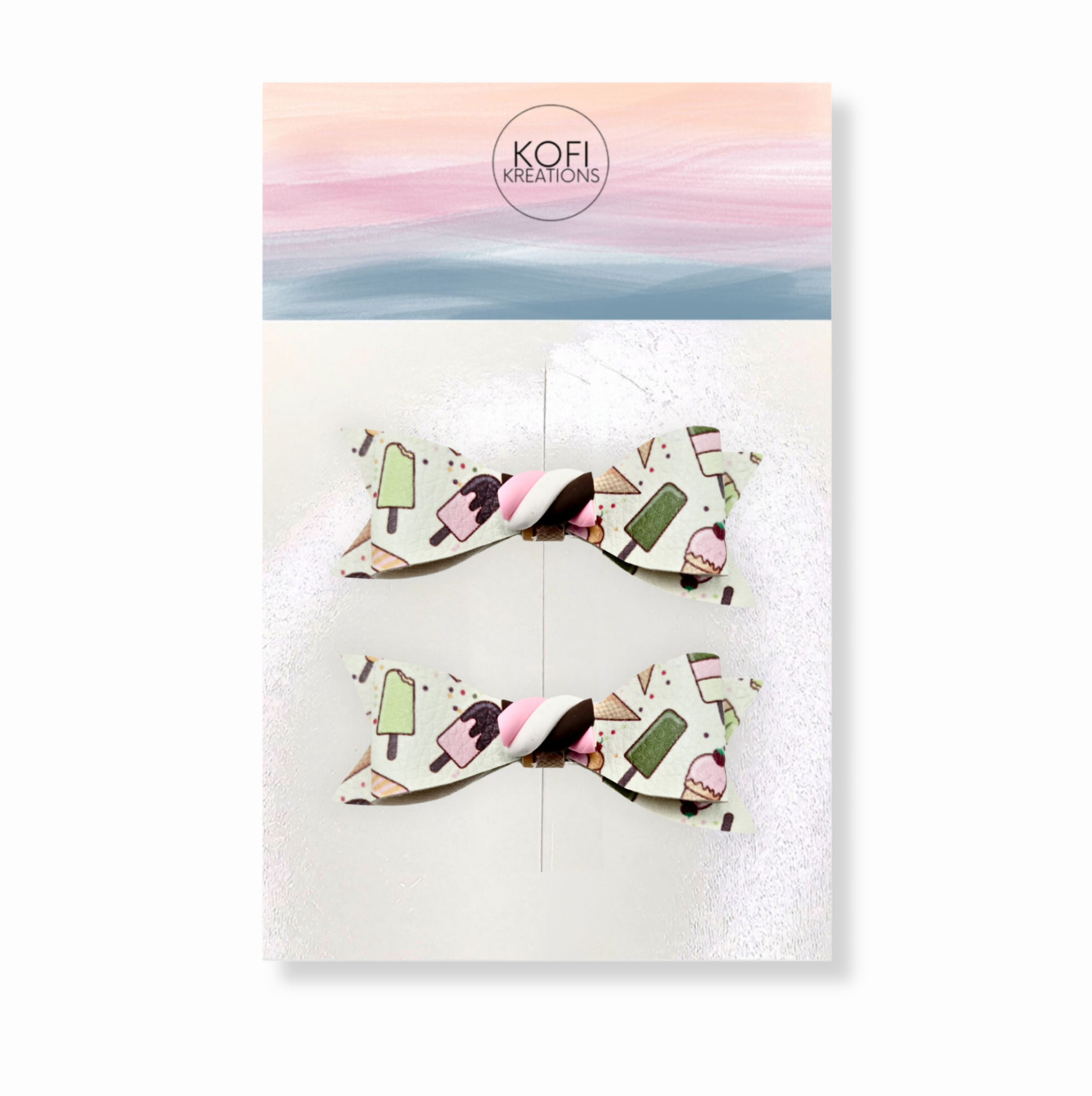 Ice Cream Livi Hair Bows
